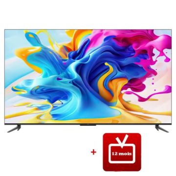 V TCL 50'' Smart C635 QLED GOOGLE UHD 4K + Abonnement 12 mois