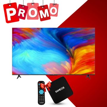 V TCL 50'' Smart P635 GOOGLE UHD 4K + Abonnement 12 mois +   Box TV Android SAMBOX KM22 4Go 32Go