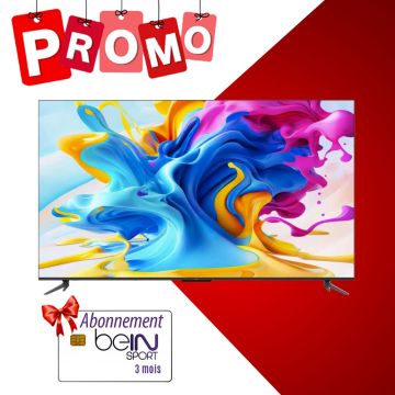 TV TCL  Smart C645 65" QLED 4K  + Abonnement  BEIN SPORT 3 mois