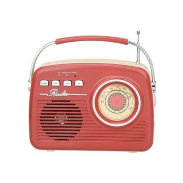 Enceinte et  Radio FM AKAI ER68R BLUETOOTH - Rouge