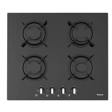 Plaque de Cuisson FOCUS F409B 4 Feux 60 cm - Noir