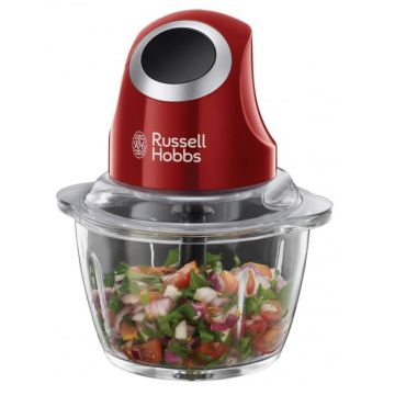 Mini Hachoir Bol En Verre 24660-56 200W Rouge RUSSEL HOBBS