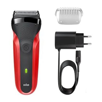 Rasoir rechargeable 300s Series 3 Noir Rouge BRAUN