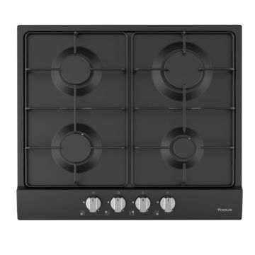 Plaque de Cuisson FOCUS F401B 4 Feux 60 cm - Noir