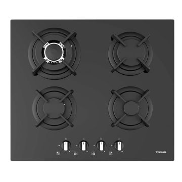 Plaque de Cuisson FOCUS F415B 4 Feux 60 cm - Noir