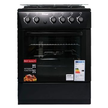 Cuisinière PROCOOK TG6640NR 60 cm 4 feux Noir