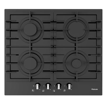 Plaque de Cuisson FOCUS F404B 4 Feux 60 cm - Noir