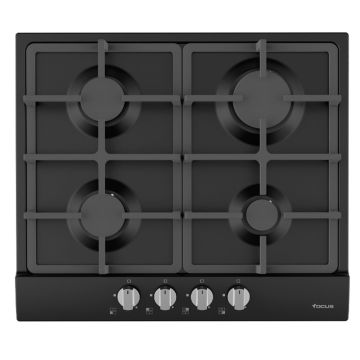 Plaque de Cuisson FOCUS F408B 4 Feux 60 cm - Noir