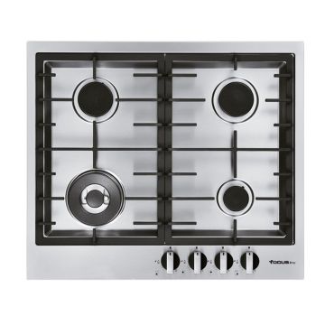 Plaque de Cuisson FOCUS QUADRA.60 4 Feux 60 Cm Inox