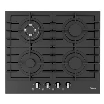 Plaque de Cuisson FOCUS F405B 4 Feux 60 cm - Noir