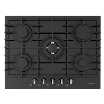 Plaque de Cuisson Focus 5 Feux 70Cm F.4006BS Noir