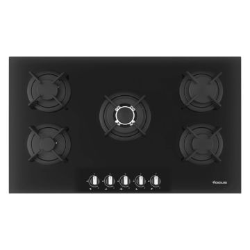 Plaque de Cuisson FOCUS 5 Feux 86Cm -Vitro Noir