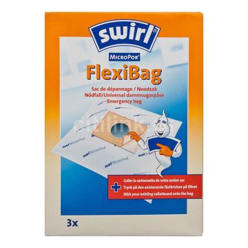 3 Sacs Aspirateur FLEXIBAG SWIRL M