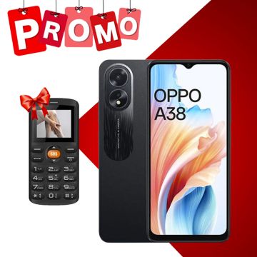 Smartphone OPPO A38 4GO 128GO  Black + GSM Gratuit