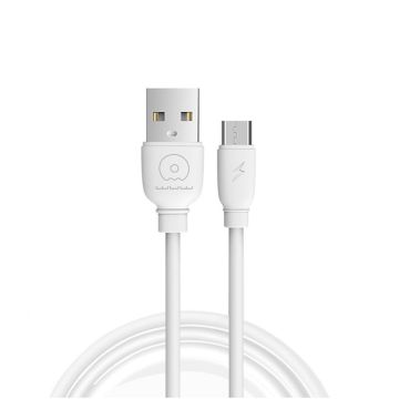  Câble  de Charge WUW X191 USB Vers Micro USB Blanc 