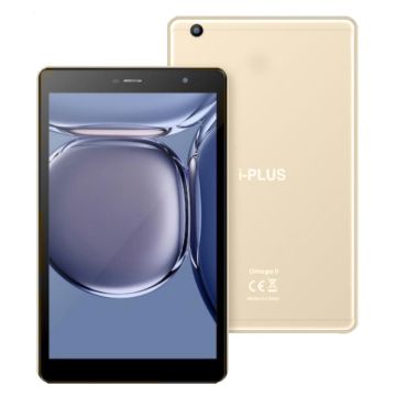 Tablette IPLUS OMEGA  8 POUCES  Gold +Etui  En Silicone + Film De Protection+ Casque Filaire