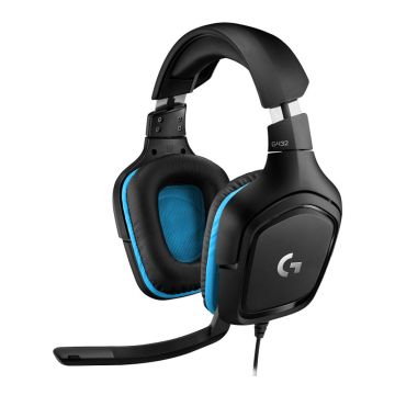 Casque Micro Gaming LOGITECH G432 SURROUND 7.1 Noir & Bleu 