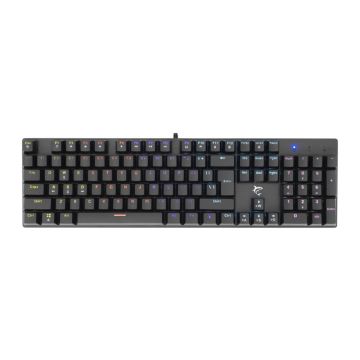 Clavier Gamer WHITE SHARK Commandos Elite SWITCH BLEU Noir