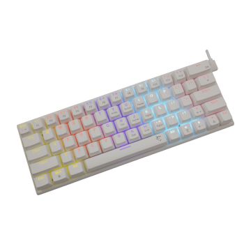 Clavier Gaming White Shark WAKIZASHI GK-002221 BLUE SWITCHES Blanc