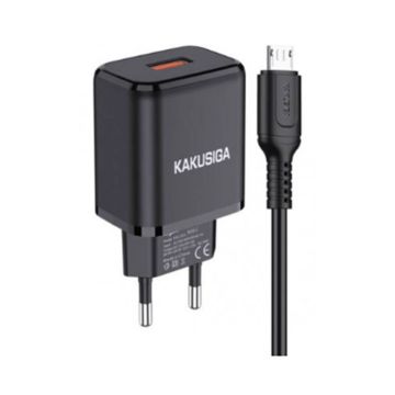 Chargeur KAKU KSC-781 1Port 2,4A Lightning Noir