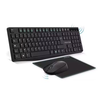 Pack Sans Fil ELITE ADVANCE CLS-7100RF Clavier + Souris + Tapis Noir