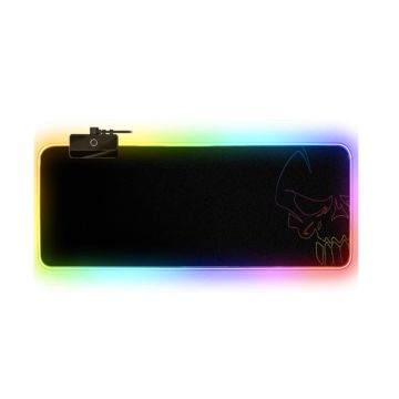 Tapis de Souris Gamer SPIRIT OF GAMER Darkskull LED RGB XXL  Noir