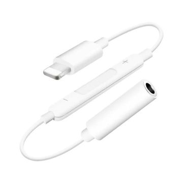 Adaptateur Lightning iPhone Vers Jack Femelle MH-020 Blanc