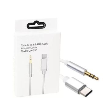 Adaptateur Type-C Vers Jack 3.5mm JH-030  Blanc