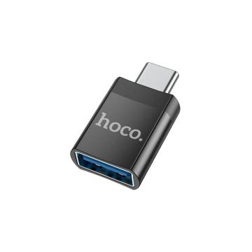 Adaptateur  HOCO Type-C Mâle Vers USB Femelle 3.0 UA17 Noir