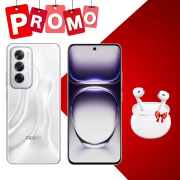 Smartphone Oppo Reno12 5G 12Go 512Go Silver + Écouteurs Sans Fil Oppo Enco AIR W32 Gratuit