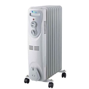 Radiateur à bain d'huile BIOLUX RB2503 Éléments 2500W-Blanc