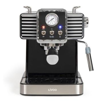 Machine à Café Expresso DOD174N 1350W Noir LIVOO