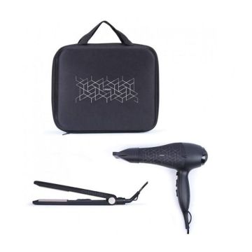 Pack Sèche Cheveux+LISSEUR DOS170 Noir LIVOO