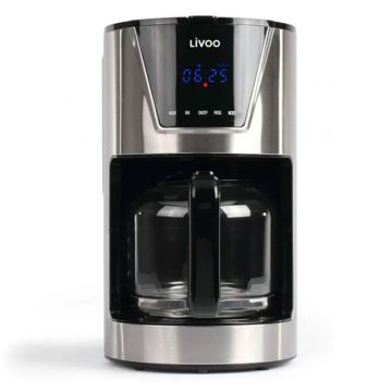 Machine à Café Filtre DOD172 900W Inox LIVOO