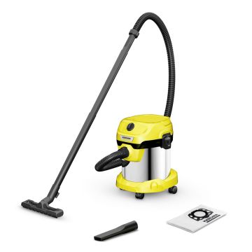 Aspirateur Eau et Poussière WD2 Plus SV 1000W Jaune-Noir KARCHER