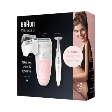 Epilateur SES5-820 Silkepil5 Blanc Rose BRAUN