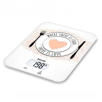 Balance De Cuisine KS19-LOVE Blanc 5KG BEURER