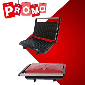Appareil à Panini HY201 850W Rouge HOMIX