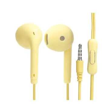 Écouteurs Filaire Avec Micro Y-U19 Jaune