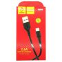  Câble   de Charge DENMEN Type C 1m 3.6A  D08T Noir thumbnail