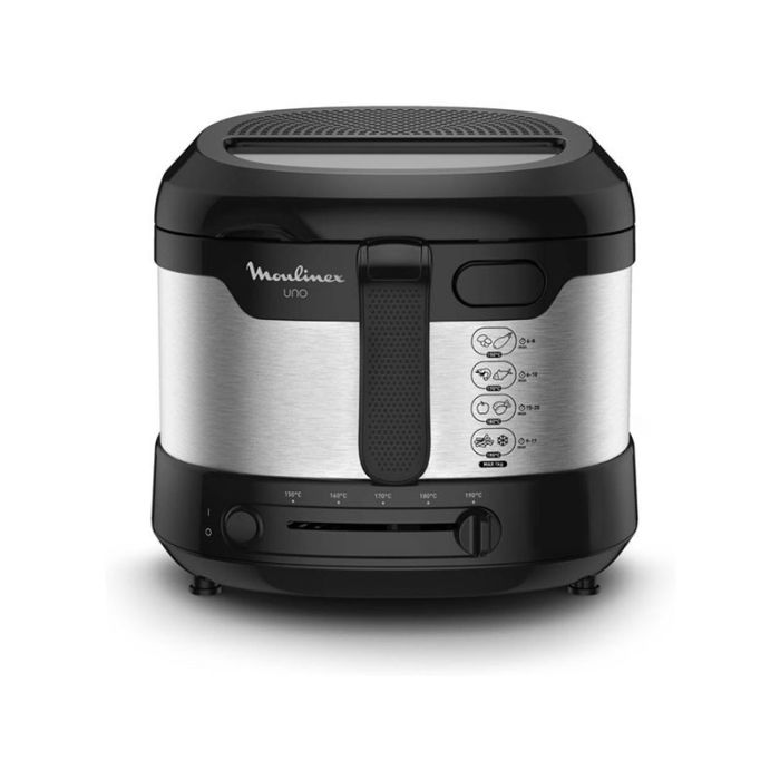 Friteuse Uno AF215D10 1470W Noir-Inox MOULINEX