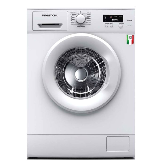 Lave Linge Frontal G710 PRESTIGIA 7KG Blanc + Fer à Repasser Gratuit