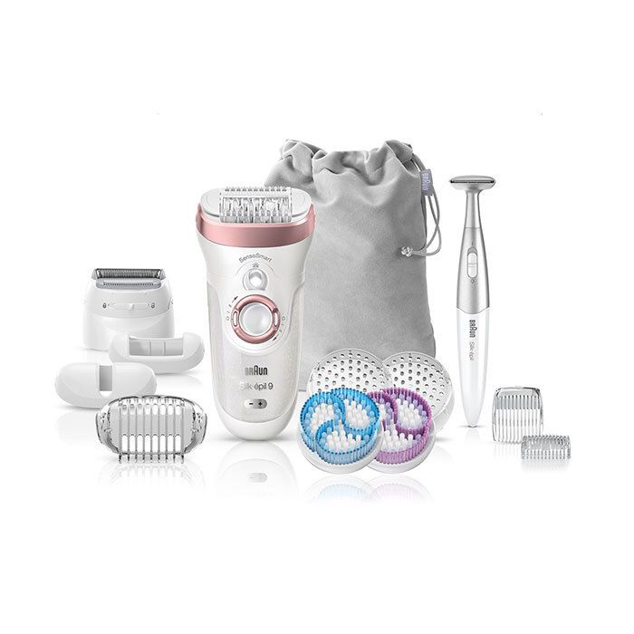 Epilateur SES9/980 Silk-épil 9 SkinSpa SensoSmart Blanc Rose BRAUN